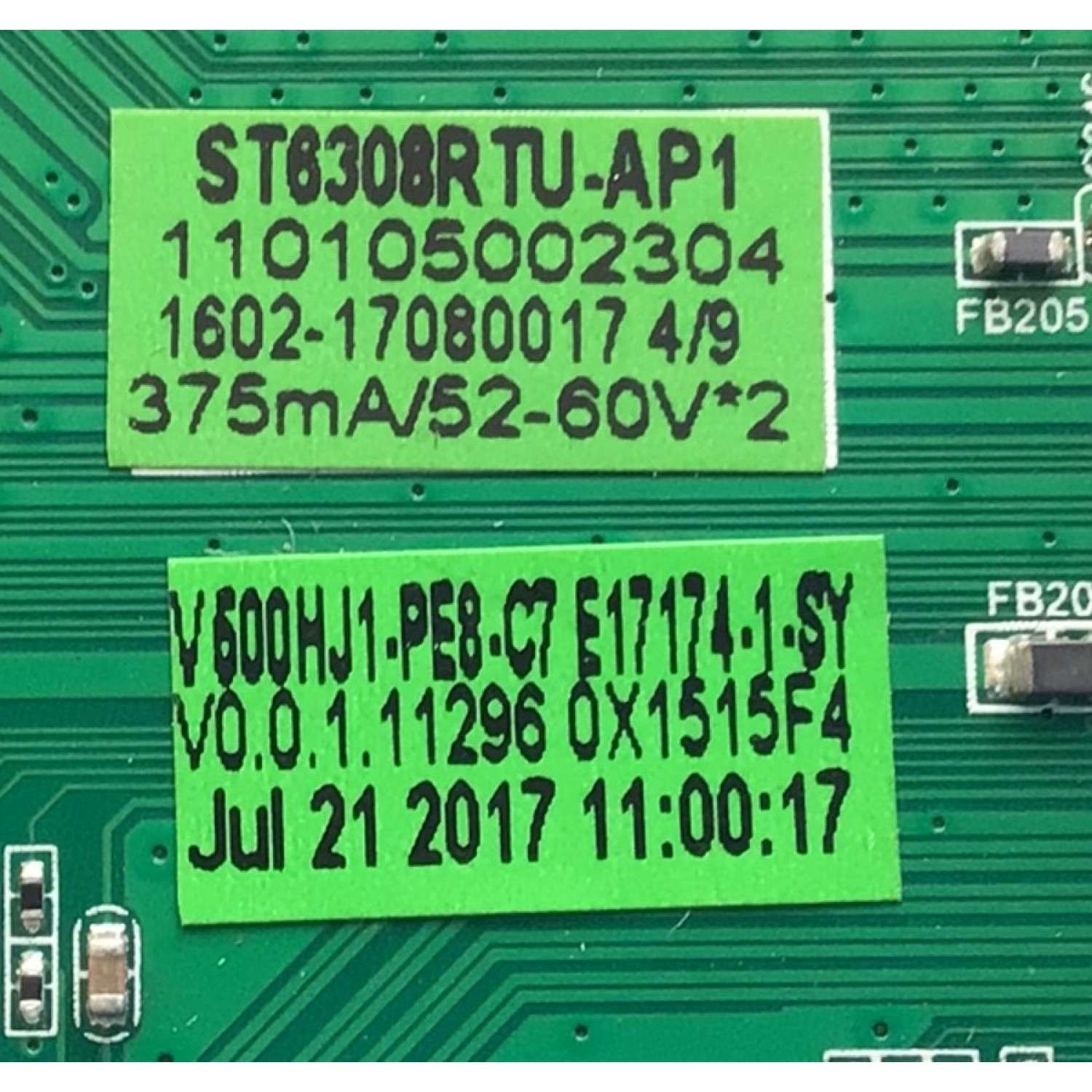 MAIN FUENTE PARA TV ELEMENT NUMERO DE PARTE E17174-1-SY / ST6308RTU-AP1 / 69202 / 40E79318B418 / MODELO ELST5016S - Imagen 3